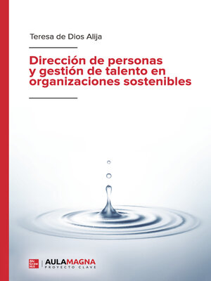 cover image of Dirección de personas y gestión de talento en organizaciones sostenibles